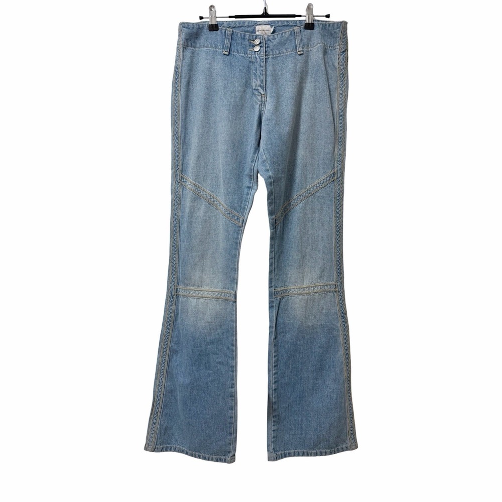 Vintage Calvin Klein Bell Bottom Flare Jeans Womens Size 6 Light Wash Hippie 90s